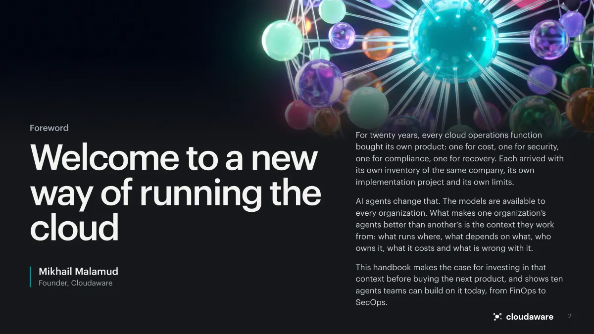 Page 2 of Building CloudOps Agents with ServiceGraph: Foreword