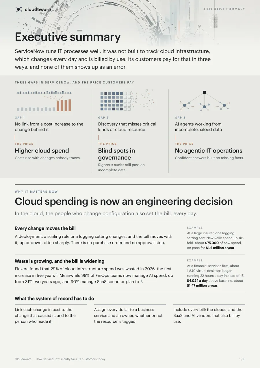 Page 2 of How ServiceNow Silently Fails Its Customers: Executive summary