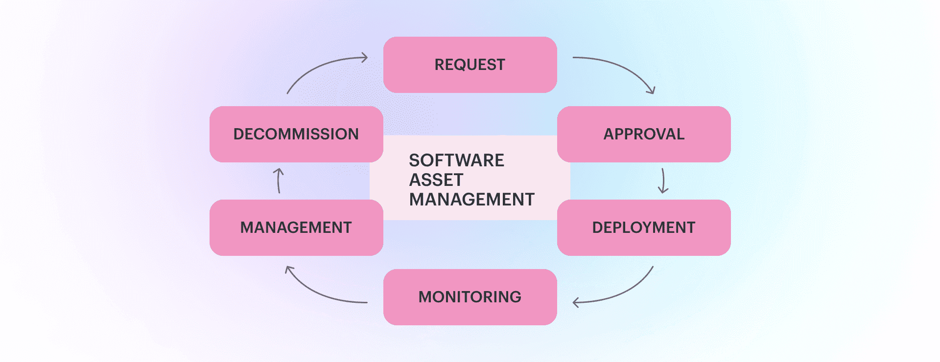 software asset management lifecycle diagram