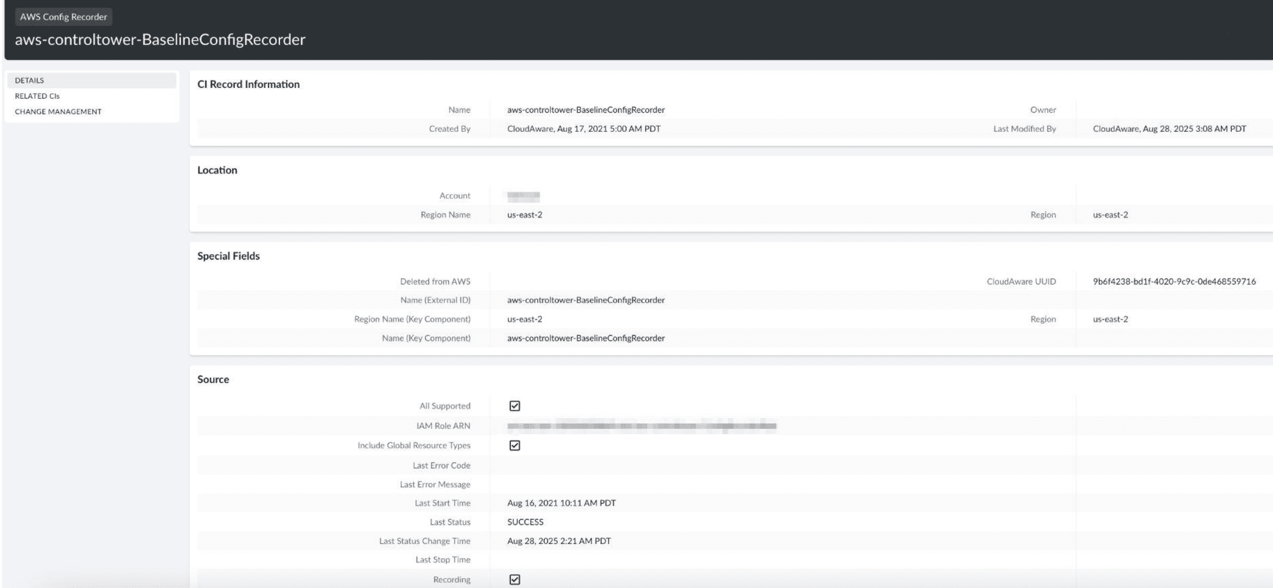 dashboard example