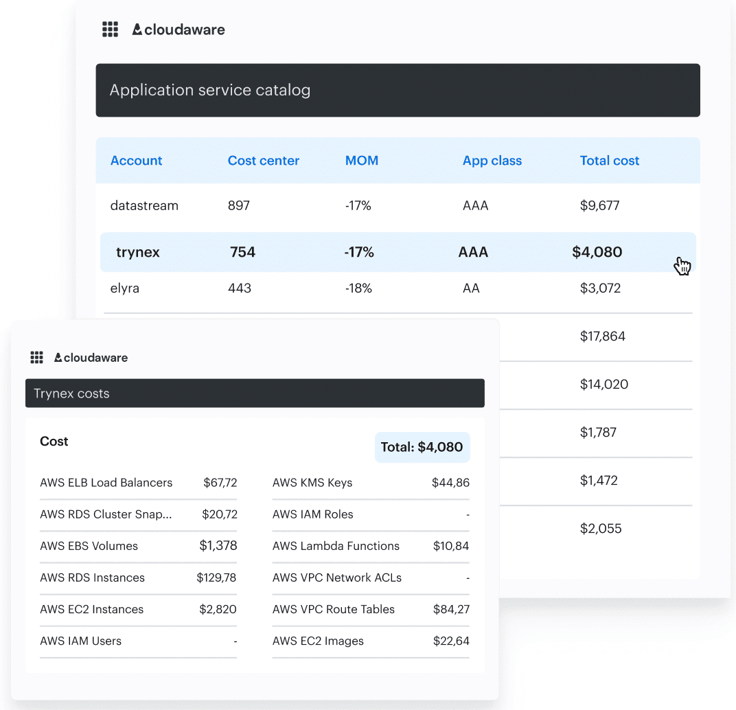 finops data with CMDB context