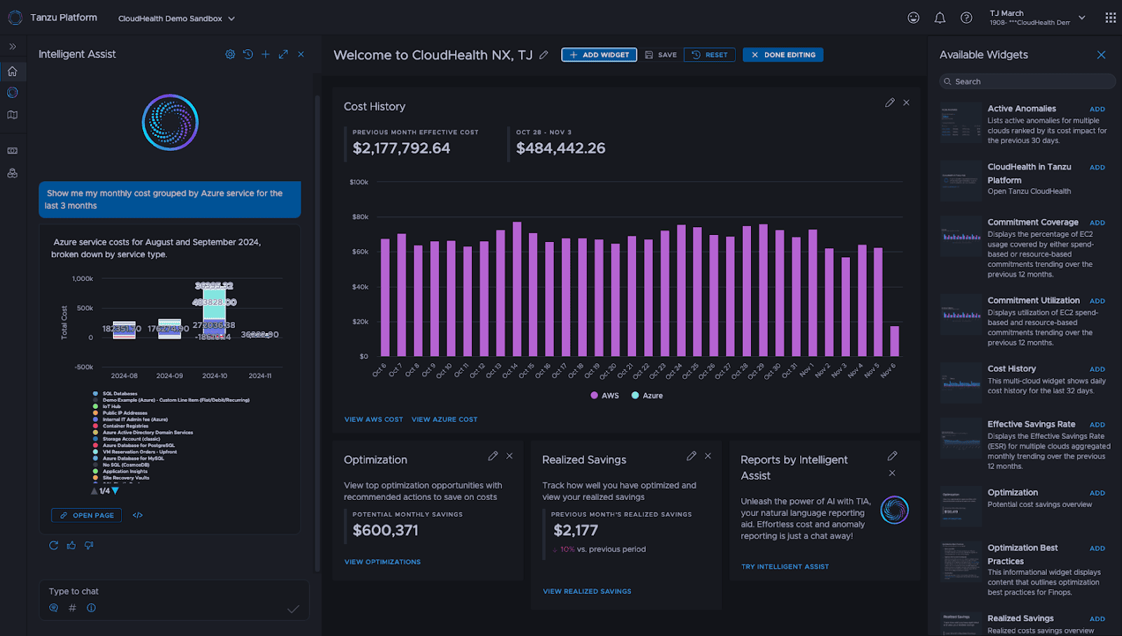 vmware tanzu cloudhealth cloud cost allocation features