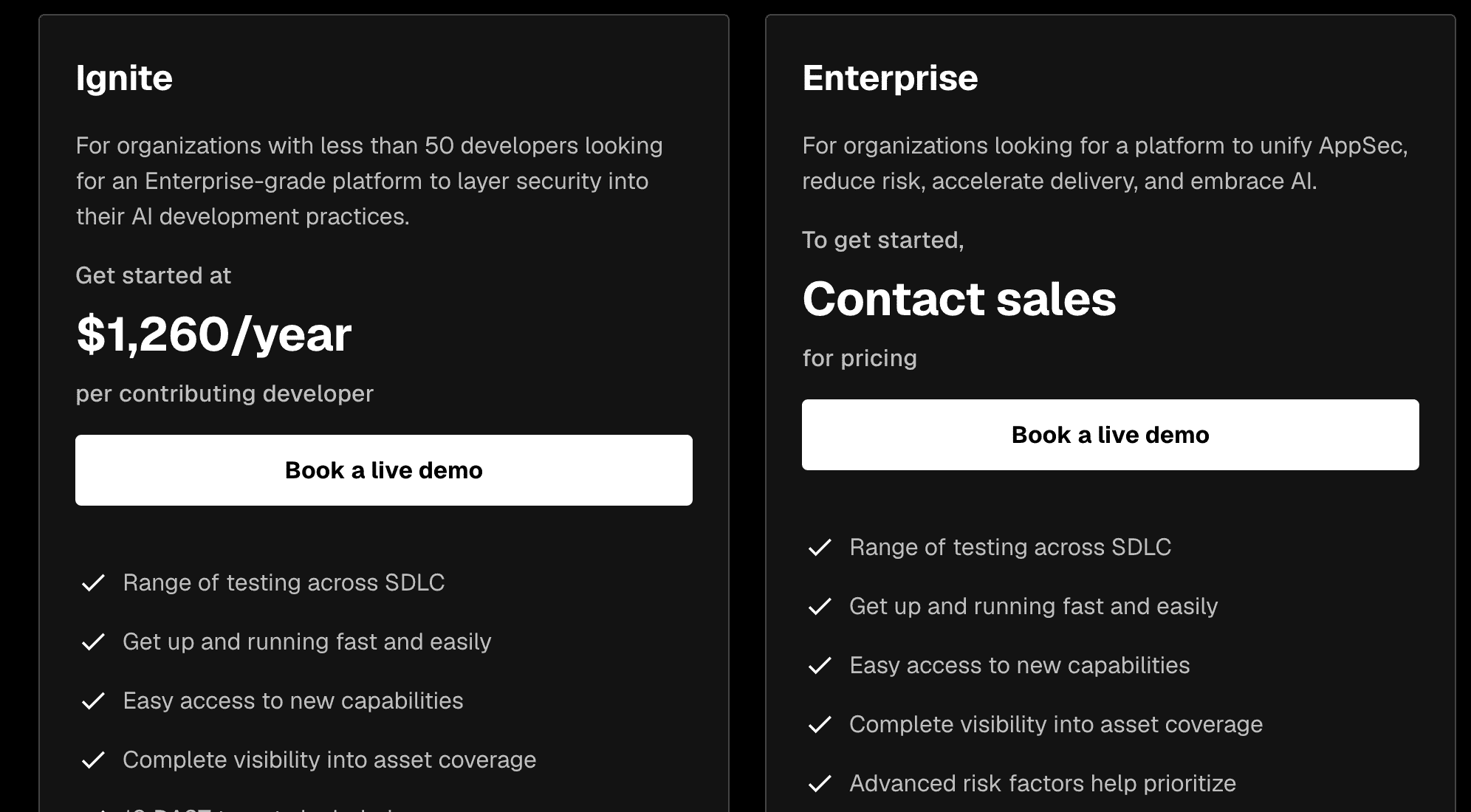 Snyk pricing