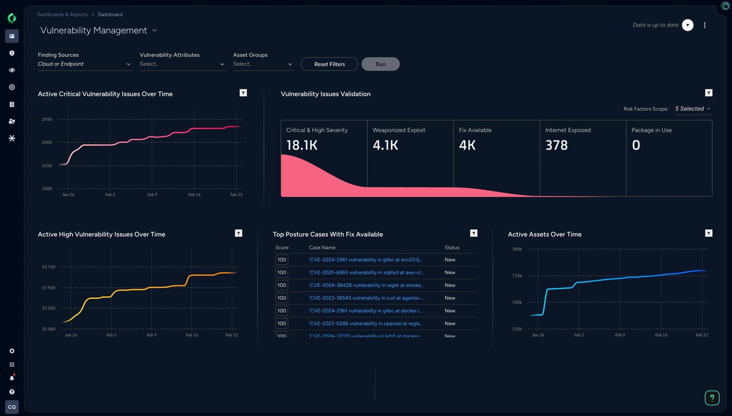 cloud vulnerability screenshot cloud vulnerability management
