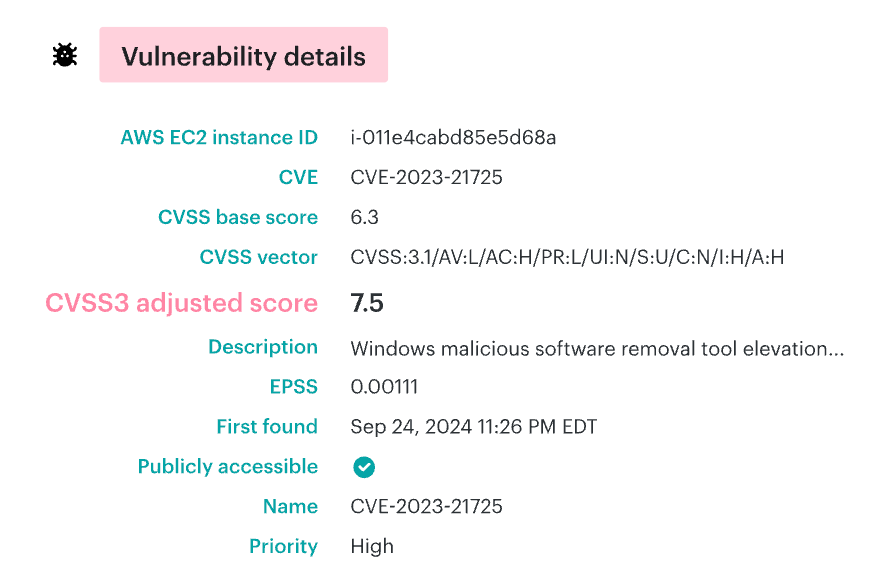 Cloudaware CI vulnerabilities dashboard